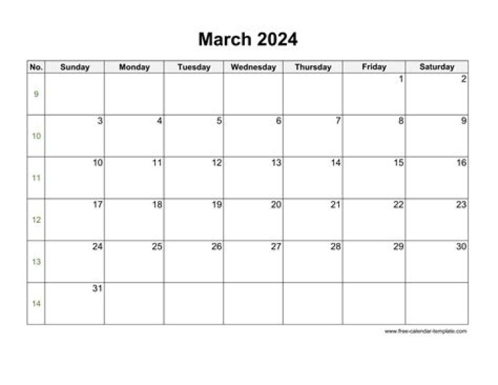 March 2024 Calendar