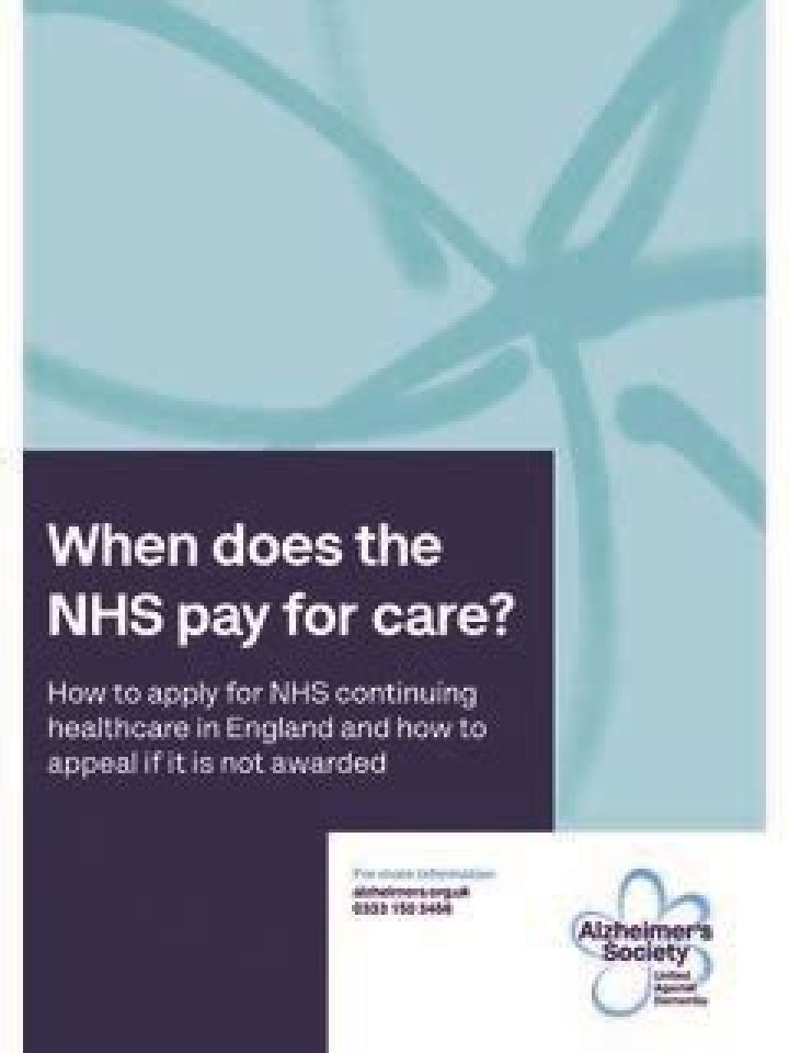 When does the NHS pay for care?